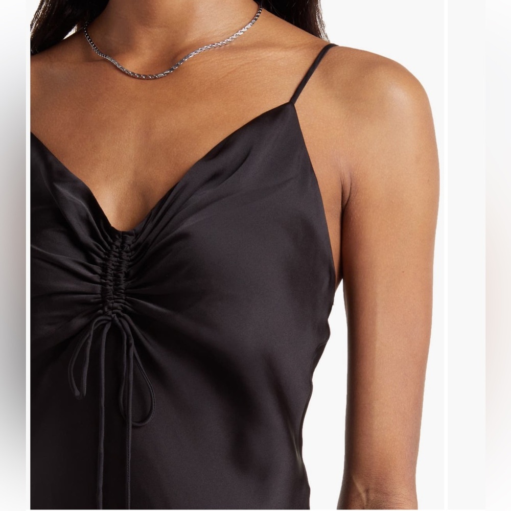 Allsaints black silk dress